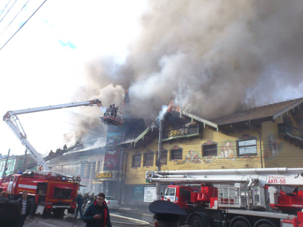 Причиной пожара в ресторане "Диканька" назвали поджог