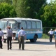 Курск. Пассажирские автобусы заняли взлетную полосу