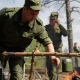 В лесах под Курском офицеры заняты выживанием