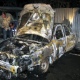 В Курске на стоянке сгорели две машины