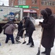 Курск. Сотрудники администрации вышли на работу с лопатами