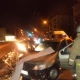 В центре Курска иномарка врезалась в рекламную стойку