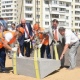 Курский губернатор в Железногорске заложил первый камень новой школы