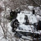 Под Курском водитель сбил дорожные знаки и улетел в кювет через бетонные блоки