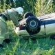В Курской области пострадал пассажир перевернувшейся машины (ФОТО)