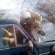 Курская область. Водитель пострадал, врезавшись в дерево (ФОТО)