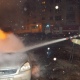 В Курске сгорел припаркованный на улице автомобиль