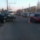 В Курске машина врезалась в столб, пострадали водитель и пассажирка