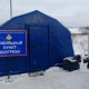 В Курской области на трассе М2 развернули мобильный пункт обогрева