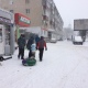 Курск засыпает снегом