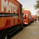 В Курск приехала колонна грузовиков съемочной группы канала «Матч ТВ»