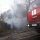 В Курске на улице 1-й Пушкарной горел жилой дом