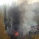 В Курске горели гаражи, огнем поврежден автомобиль