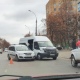 Курск. На Союзной «Ларгус» столкнулся с маршруткой (фото)