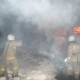 В Курской области горели дом, подворье и баня