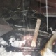 В Курске сгорело такси (фото)