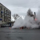 В центре Курска прорвало теплосеть