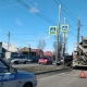 Курск. В аварию попали бетономешалка и УАЗ