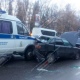 В центре Курска столкнулись полицейская «Газель» и три легковушки. Есть пострадавшие