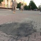 Власти Курска объяснили, почему на тротуарную плитку положили асфальт