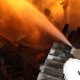В Курском районе сгорела баня. Один человек пострадал