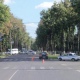 Курянка угодила под машину, переходя улицу на красный свет (фото ДТП)