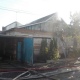 В Курске горел 2-этажный дом