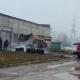 Под Курском горел склад с соломой