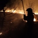 В Курской области горит сухая трава