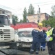 Курск. В аварии ранен водитель грузовика