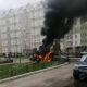 Курск. Во дворе на Клыкова сгорели две машины