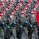 Курские военные репетируют Парад Победы в Москве в масках и перчатках