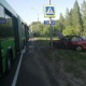 Под Курском попал в аварию автобус, машины улетели с дороги