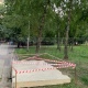 «Провал в прошлое» в центре Курска закрыли бетонной плитой