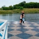 Жители курского села своими силами построили пристань на пруду