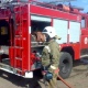 В Курской области сгорел и обрушился жилой дом