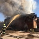 В Курске тушили пожар в банном комплексе