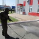 В Курске продолжают дезинфицировать здания и транспорт