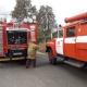В Курской области горел дом