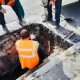 В Курске на улице Сонина ремонтируют ливневку
