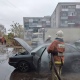 В Курске горел автомобиль «Ауди»