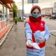 На остановках в Курске раздали 7000 бесплатных масок
