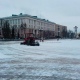 В Курске приступили к уборке снега