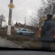 В Курске во время тройного ДТП машина вылетела на трамвайные рельсы