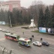 На Красной площади Курска в аварию попали маршрутка и троллейбус