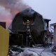 В Курске горел дом с гаражом