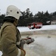 В Курске пожарные залили каток в микрорайоне Волокно