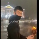 В Курске на Красной площади юноша сжег ненастоящий паспорт