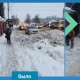 В Курске снежные завалы на дороге и тротуаре убрали только после жалобы горожан