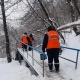 В Курске чистят от снега и наледи 25 лестничных спусков